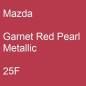 Preview: Mazda, Garnet Red Pearl Metallic, 25F.